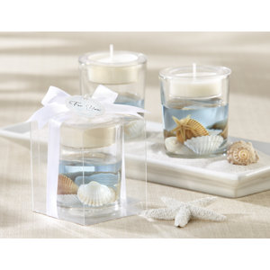 Regina Seashell Glass Tealight Holder (Set of 10)