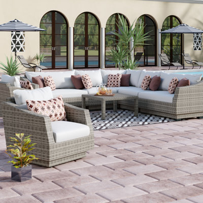 Castelli 9 Piece Sectional Seating Group With Cushions