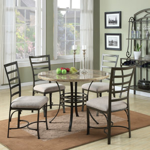Rentchler 5 Piece Dining Set by Red Barrel Studio