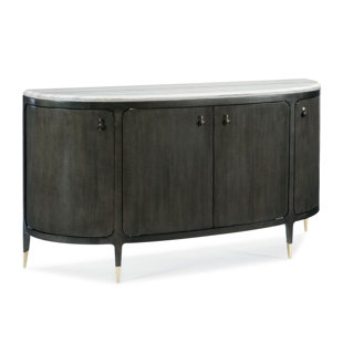 Modern Contemporary Marble Top Buffet Allmodern Stone Top Demilune Buffet Table