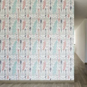 Feathers and Arrows Print Removable 8' x 20