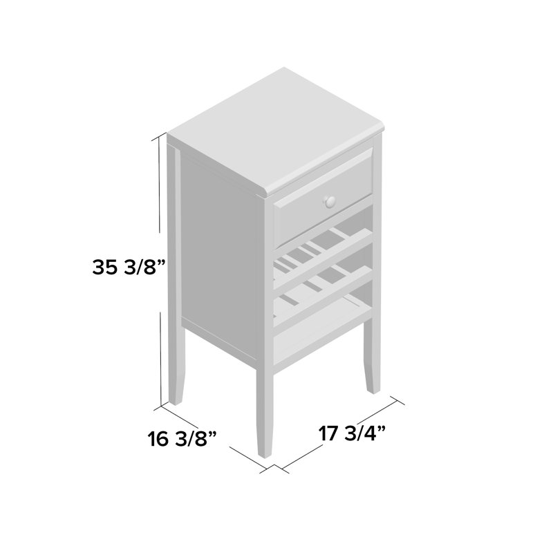 Darby Home Co Crescent 12 Bottle Floor Wine & Reviews Wayfair