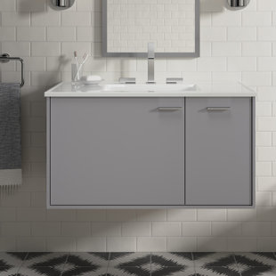 Kohler Jute Vanity Wayfair Jute 39 Wall Mounted Single Bathroom Vanity Set By Kohler