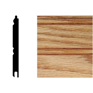5/16 in. x 3-1/8 in. x 8 ft. Oak T&G Wainscot Panels (6-Pieces)