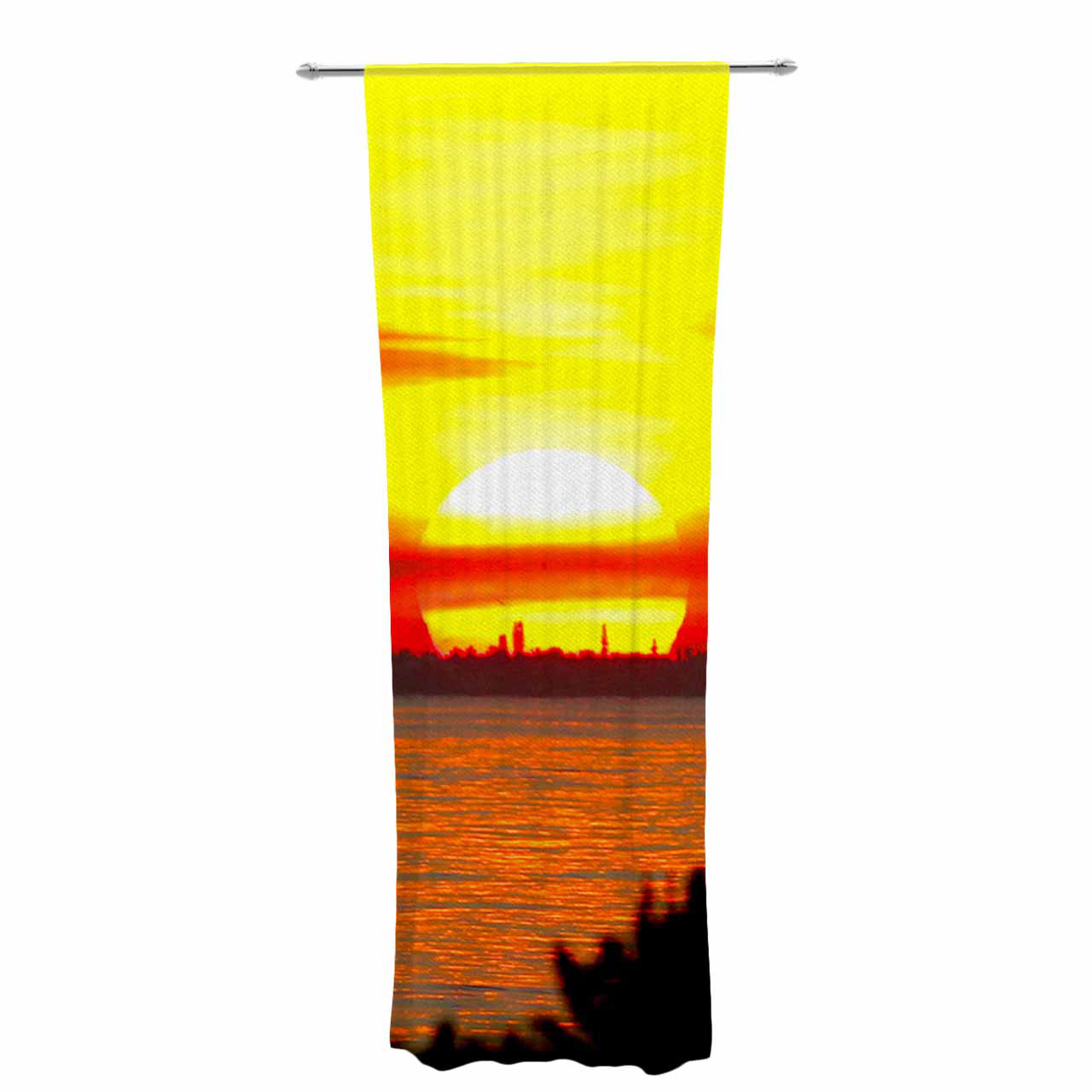 Kess Inhouse Ebi Emporium Bright Horizons 5 Sheer Curtains 30 X 84
