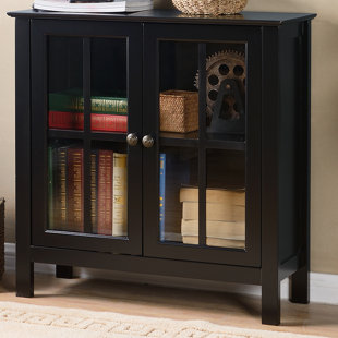 Chest With Gl Doors Wayfair Quickview