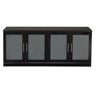 Low Storage Cabinet With Doors Wayfair Soro Series 4 Door Storage Cabinet
