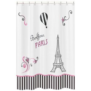 Paris Microfiber Shower Curtain