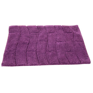 Castle 100% Cotton New Tile Spray Latex Back Bath Rug