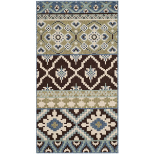 Rangely Chocolate / Blue Indoor/Outdoor Area Rug