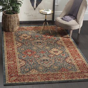 Alto Red/Blue Area Rug