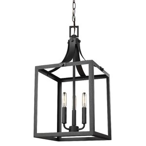 Sherri-Ann 60W 3-Light Foyer Pendant