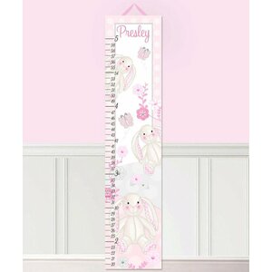 Bunny Rabbits Personalized Growth Chart