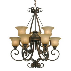 Gregory 9-Light Shaded Chandelier