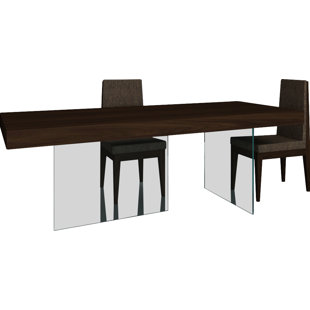 Modern Contemporary Gus Timber Table Allmodern Corona Modern Dining Table