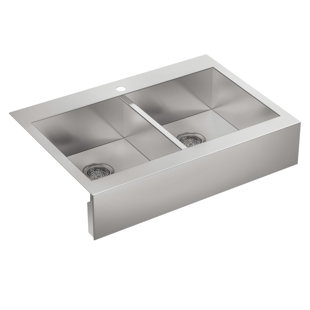 24 Inch Farmhouse Sink Wayfair Vault 36 L X 24 W Double Basins Farmhouse Kitchen Sink