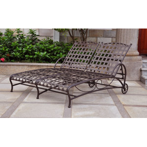 Double Patio Chaise Lounge Chairs You Ll Love Wayfair Schilling Double Patio Chaise Lounge