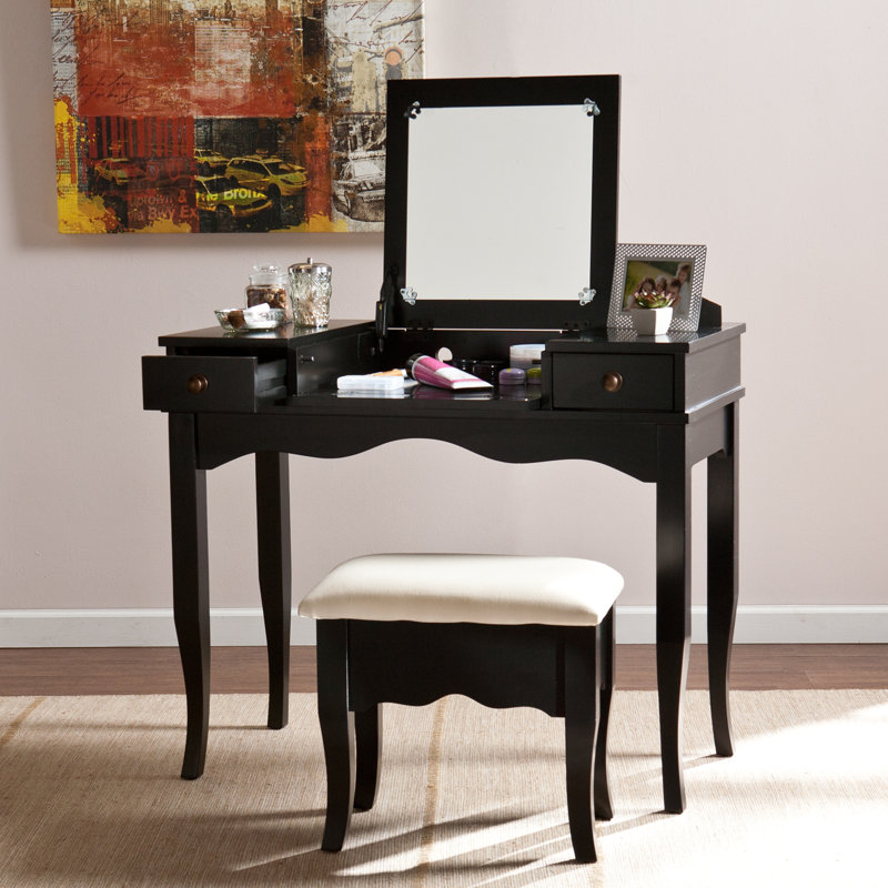 Wildon Home ® Brigette Vanity and Bench Set & Reviews | Wayfair Wildon Home ® Brigette Vanity and Bench Set & Reviews | Wayfair