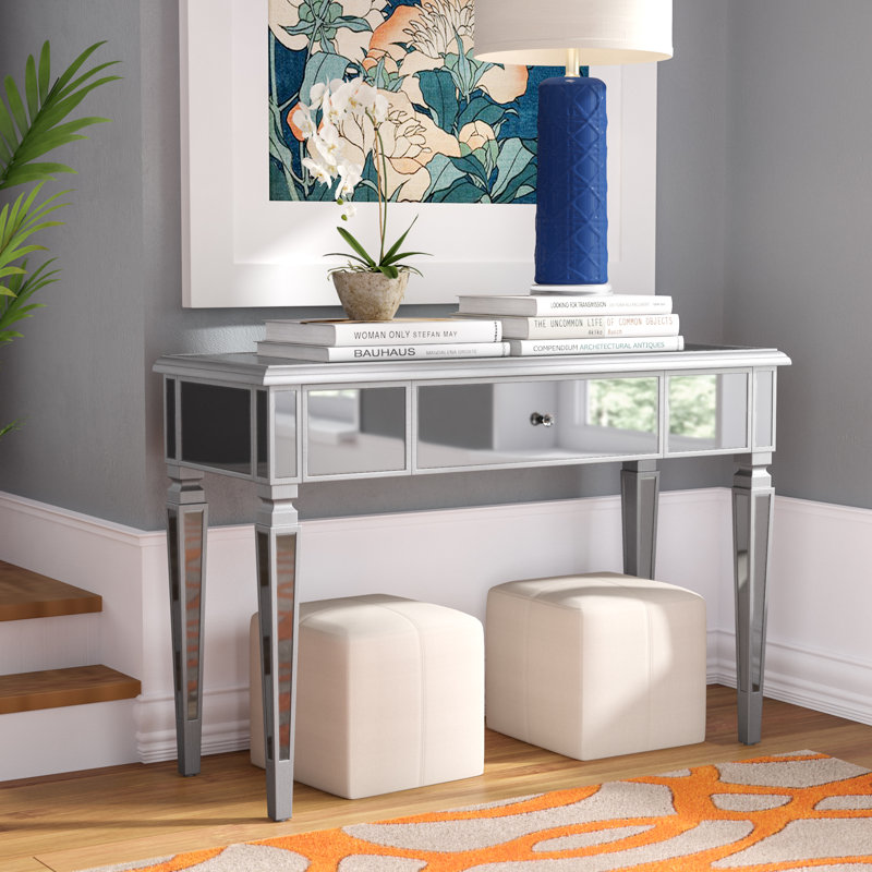 Willa Arlo Interiors Loganne Mirrored Console Table Reviews Wayfair