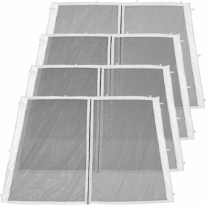 Zippered Mesh Sidewall Kits for Outdoor Canopies/Gazebo