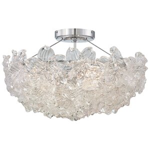 Bella Fiori 4-Light Semi Flush Mount