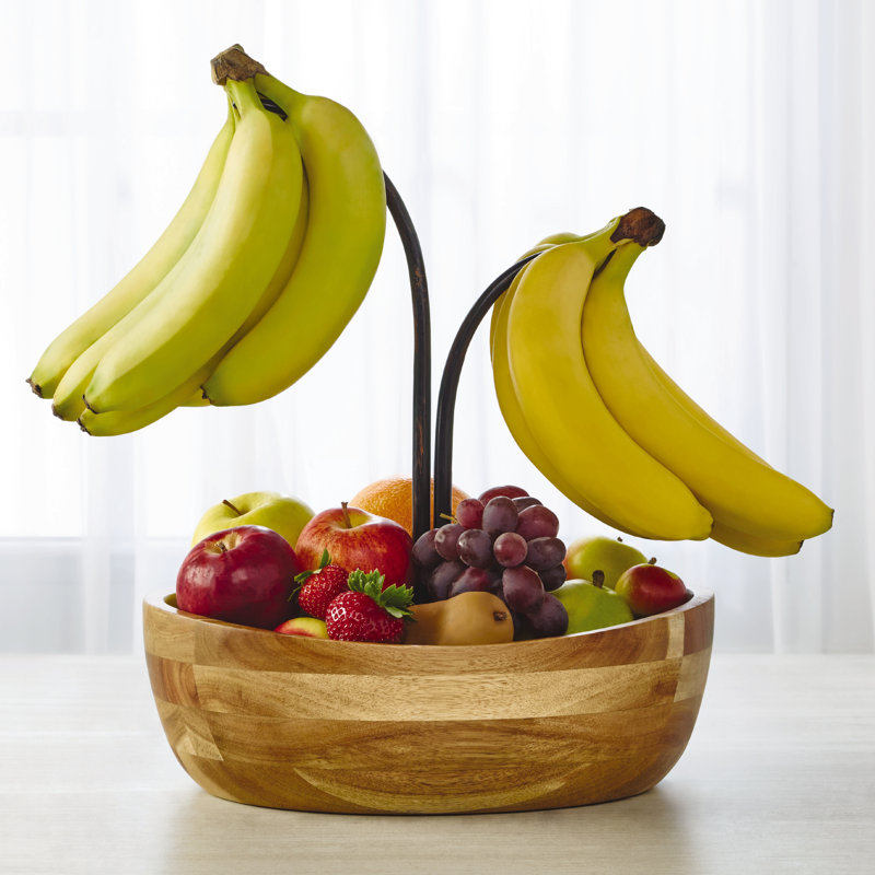 Gourmet Basics by Mikasa Vienna Fruit Bowl with Double Banana Hook ... Gourmet Basics by Mikasa Vienna Fruit Bowl with Double Banana Hook ...