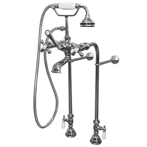 Clawfoot Freestanding Faucet Tub with Hand Held Shower