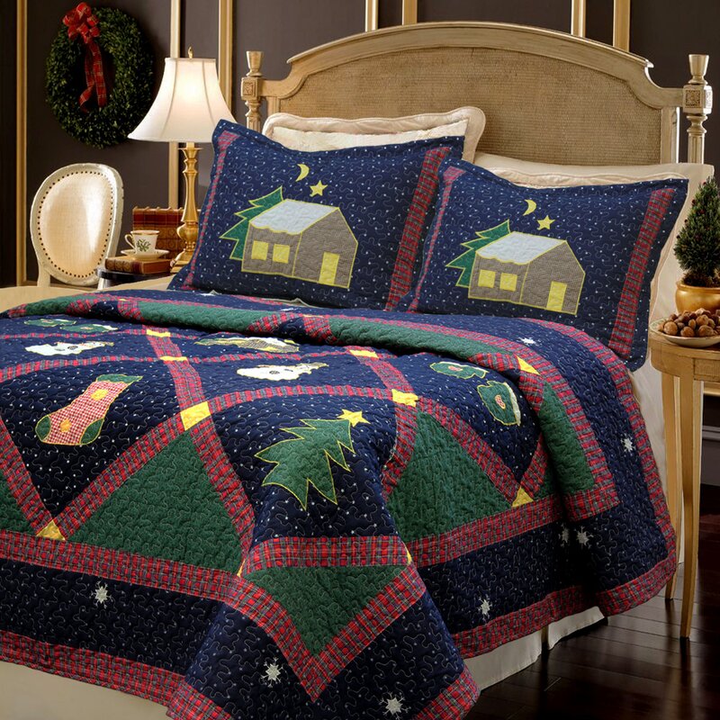 Cozy Line Home Fashion Christmas Night Quilt Set & Reviews  Wayfair.ca