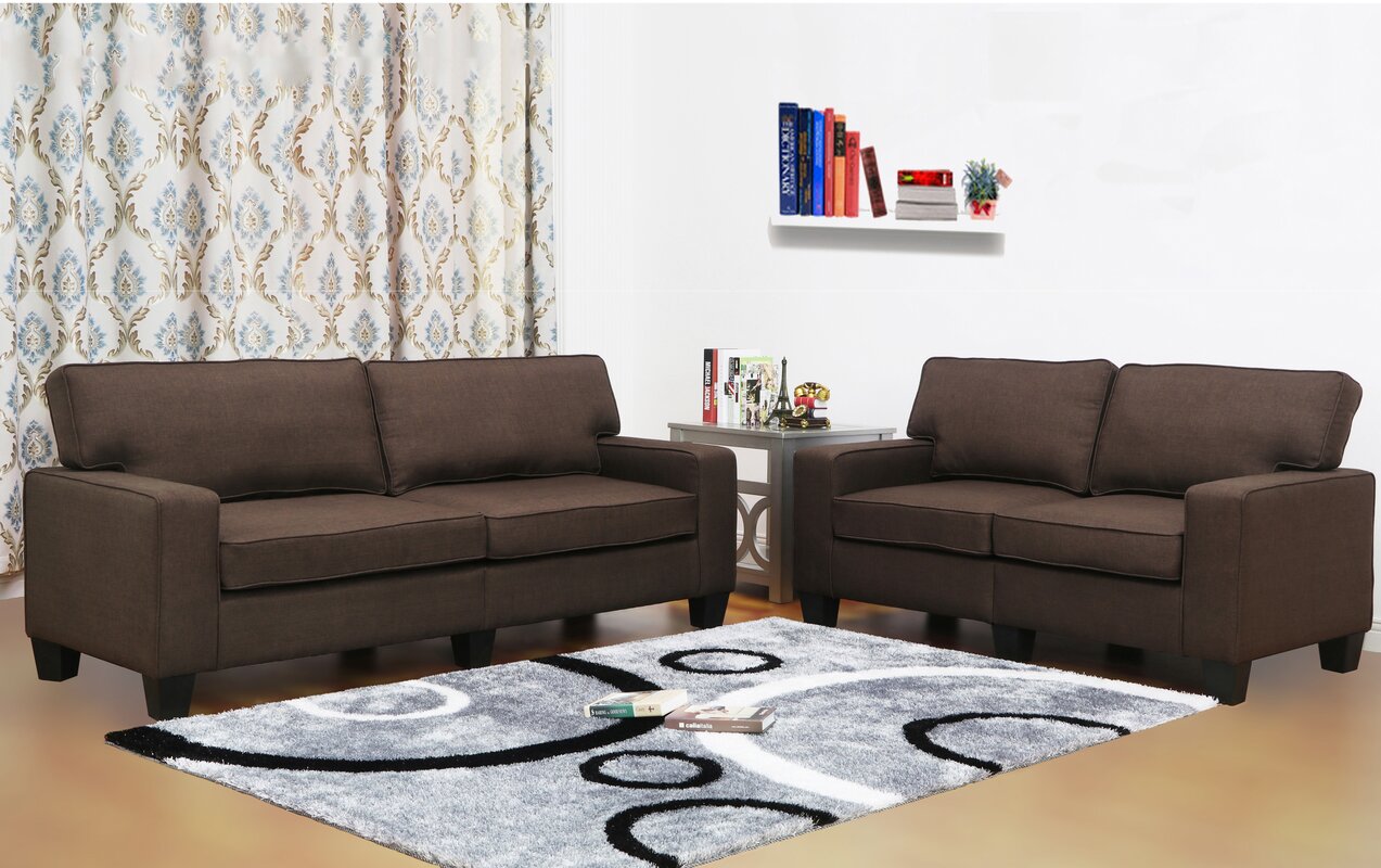 Living In Style Jordan Linen Modern Living Room Sofa 
