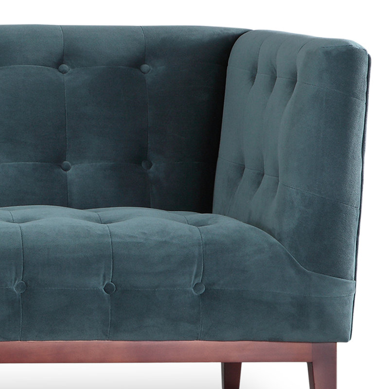 Kardiel Margaret Mid Century Modern English Tufted Chesterfield Sofa