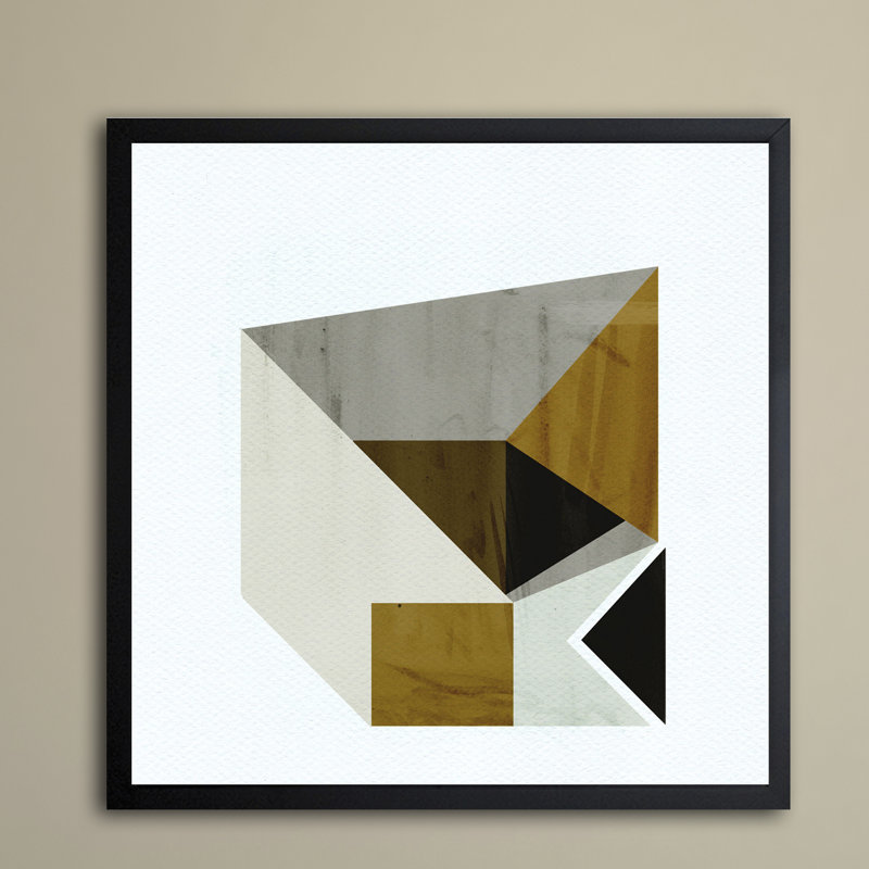 Langley Street Mustard Geo Framed Wall Art & Reviews Wayfair