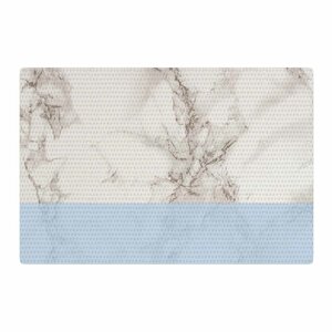 Suzanne Carter Marble and Block Modern Blue/Gray Area Rug