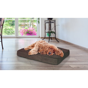 Snuggle Terry and Suede Deluxe Orthopedic Pet Bed