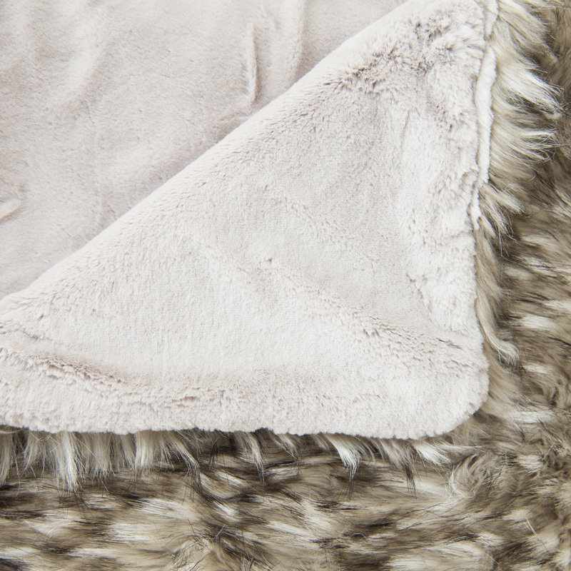 Wild Mannered Faux Fur Lounge Throw Blanket & Reviews Wayfair