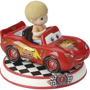 Disney Showcase Birthday Gifts Lightning McQueen Car 1 Resin Figurine