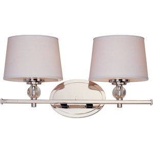 Bathroom Vanity Lights With Fabric Shades fabric bathroom vanity lighting you'll love | wayfair Bathroom Vanity Lights With Fabric Shades fabric bathroom vanity lighting you'll love | wayfair