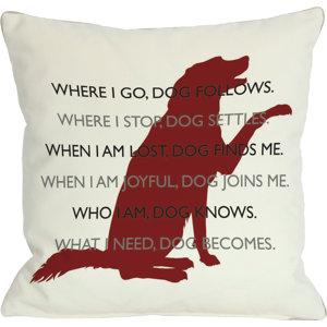 Doggy Du00e9cor Dog.Codependent Throw Pillow