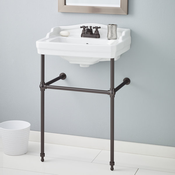 Cheviotproducts Es Metal 24 Console Bathroom Sink With Overflow Cheviotproducts Es Metal 24 Console Bathroom Sink With Overflow Reviews Wayfair