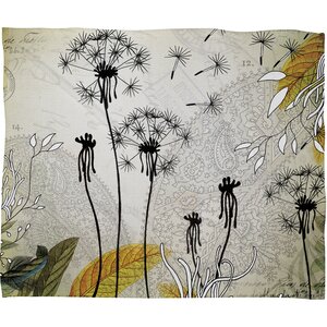 Iveta Abolina Little Dandelion Throw Blanket