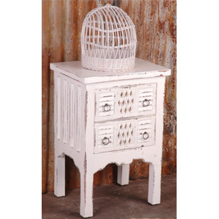 Whitewash End Table Wayfair Adelmo Whitewashed End Table