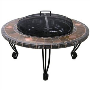 Wrought Iron Wood Burning Fire Pit Table