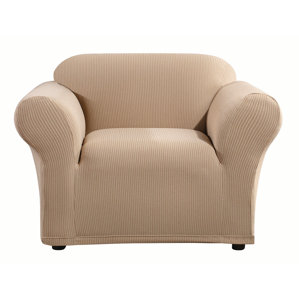Simple Stripe Box Cushion Armchair Sli..