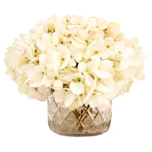 Faux White Hydrangea