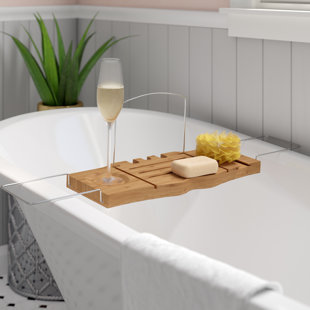 Dark Wood Bathtub Caddy Wayfair Jewell Bathtub Caddy