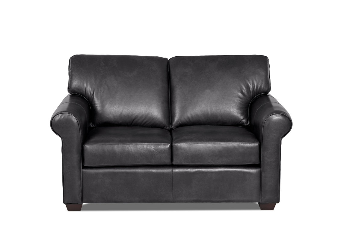 Wayfair Custom Upholstery™ Rachel Leather Loveseat & Reviews Wayfair