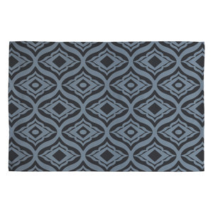 Heather Dutton Dusk Trevino Black/Gray Geometric Area Rug