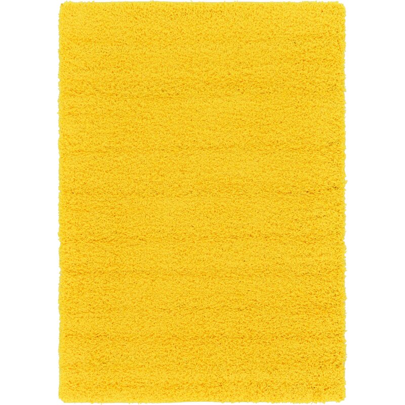 Zipcode Design Madison Basic Dark Yellow Area Rug & Reviews | Wayfair