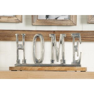 Silver Home Letter Block