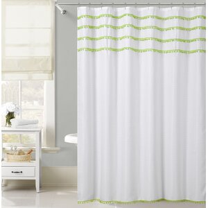 Freya Lace Border Shower Curtain