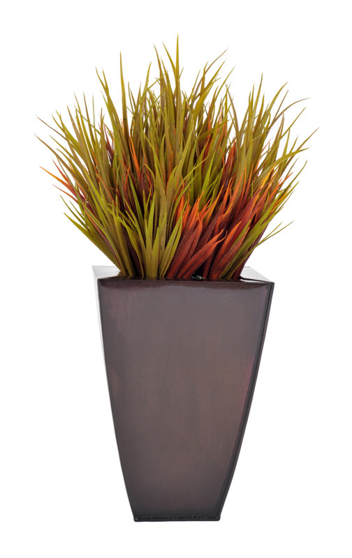 House of Silk Flowers Artificial Grass in Planter & Reviews Wayfair